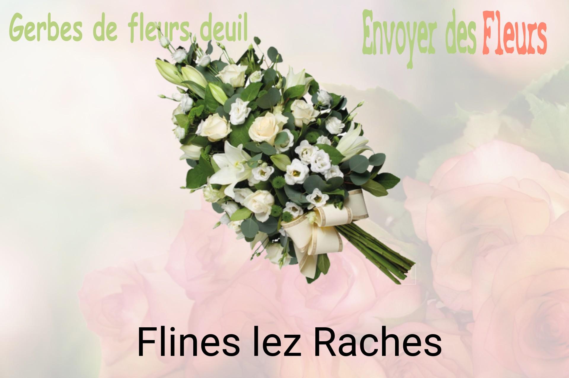 Gerbe de fleurs de deuil livrée à Flines-lez-Raches